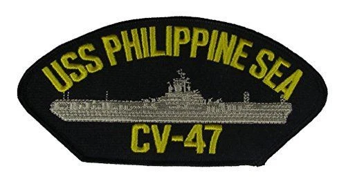 USS PHILIPPINE SEA CV-47 PATCH USN NAVY SHIP ESSEX CLASS AIRCRAFT CARRIER - Image 1 of 1
