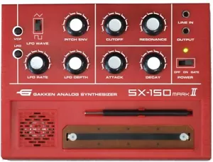 Gakken Sintetizzatore Analogico Rosso Portatile SX-150 MARK II Adult Science Magazine - Foto 1 di 4