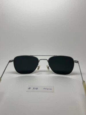 #708 Randolph AVIATOR Sunglasses Silver 52mm Free Shipping - Image 1 of 4
