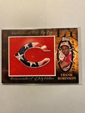 A22,622 - 2010 Topps Manufactured Hat Logo Patch #MHR395 Frank Robinson/99