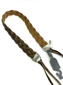 NEW Brighton Brown Braided Belt Reversable Women's Size 30 Style #05019 - Picture 1 of 4