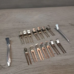 Pinzas de rodillo de pelo de metal vintage 16 en total - Imagen 1 de 6