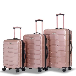 Luggage Sets ABS+PC Hardshell 3pcs Clearance Luggage Hardside (20/24/28), RoseGo - Picture 1 of 9