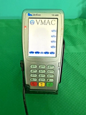 Verifone VX680 Wireless Mobile Card Machine AS-IS with Holder and Charger Cable - Image 1 of 4