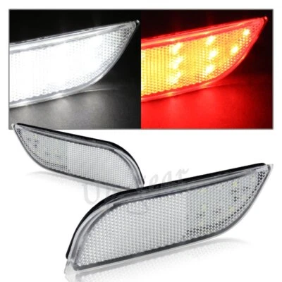 Para Subaru Impreza WRX STI 2008-2014 LED parachoques trasero transparente luz de freno lámpara Foto 1 de 3