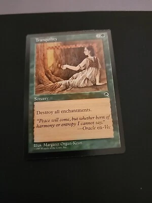 Magic the Gathering MTG Tranquility Mtg Error Miscut Crimped Tempest  - Image 1 of 2