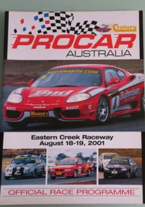 Ferrari 360 Eastern Creek 19 August Program Racing V8 2001 rare - Imagen 1 de 2