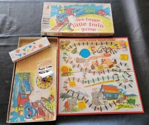 The Happy Little Train Game - 1957 Vintage Milton Bradley MB 4959 - Picture 1 of 8