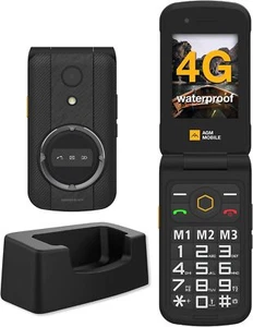 AGM M8 Flip 4G Outdoor Telefon komórkowy bez umowy Telefon z przyciskami Solidny Odporny na wstrząsy Place budowy - Zdjęcie 1 z 11