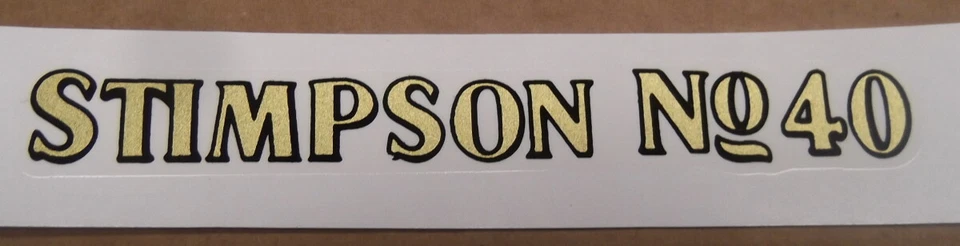 NEW STIMPSON # 40 LEANER CANDY SCALE WATER TRANSFER DECAL  - Image 1 of 1