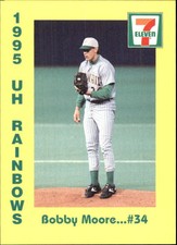 1995 Hawaii Rainbows 7-Eleven #34 Bobby Moore  C22196 