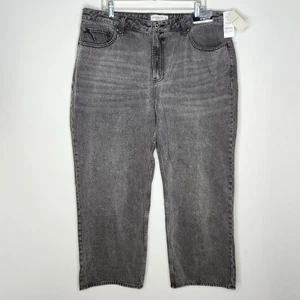 Jean suelto Abercrombie & Fitch Curve Love tiro alto para mujer 34/18 corto Y2K nuevo con etiquetas  - Imagen 1 de 10