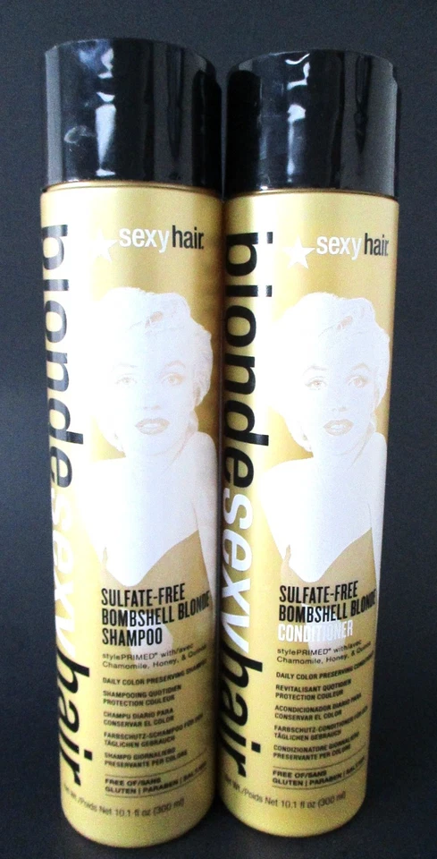 SEXY HAIR Blonde Sulfate Free Bombshell Blonde Shampoo & Conditioner Set 10.1 oz - Image 1 of 1