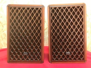 Sansui SP-M1 2-Way Bookshelf Speakers Pair Sealed Enclosure 8Ω 60W Tested Japan - Picture 1 of 6