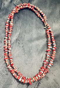 Carolyn Pollack Türkis und Koralle 36 Zoll Halskette - Bild 1 von 3