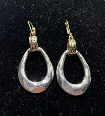 Pendientes de aro House of Harlow Luna oro plata Foto 1 de 3