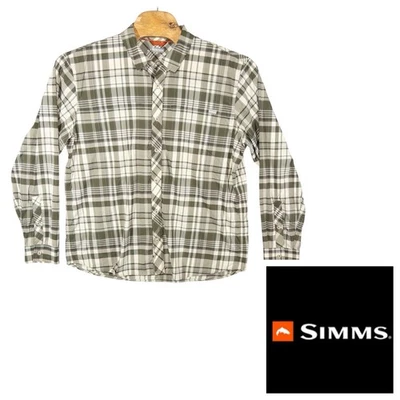 Camisa a Cuadros Simms Escudo de Insectos Rendimiento de Pesca Hombres XL Lago Exterior Gorpcore Foto 1 de 4