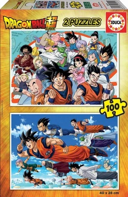 Educa - Puzzle di cartone con 100 pezzi per bambini | Dragon Ball. Misura: Qft8 - Immagine 1 di 4