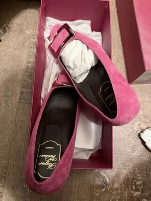 Bailarinas Belle de gamuza rosa para mujer Roger Vivier talla 37,5 Foto 1 de 3