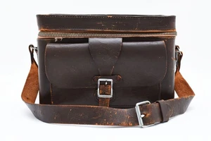 [Exc+3 ] Vintage Nikon Nippon Kogaku 1950s Camera Leather Compartment Case JAPAN - Picture 1 of 24
