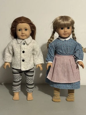 Lote de 2 muñecas American Girl Pleasant Company - Kirsten y Felicity con ropa Foto 1 de 4