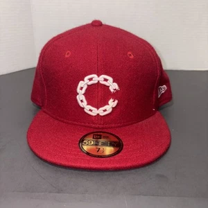 Crooks & Castles 7 5/8 59Fifty New Era Hat Fitted Cap scarlet Wool tweed  - Picture 1 of 8