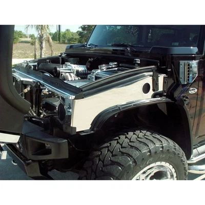 Fender Covers 2p for 2003-2007 Hummer H2 [Stainless Steel/Polished] - Image 1 of 4
