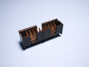 100 Stück - 5104338-4 Stiftwanne 20polig 2reihig RM2.54 AMP-Latch TE Connectivit - Bild 1 von 2