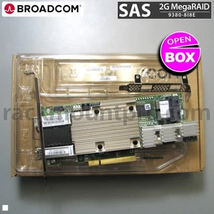 Broadcom MegaRAID SAS 9380-8I8E 2G Raid Controller Card OPEN BOX - Zdjęcie 1 z 6