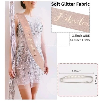 Faja 40 y Fabulosa 40 Cumpleaños 40 Cumpleaños Decoraciones Nueva Foto 1 de 4