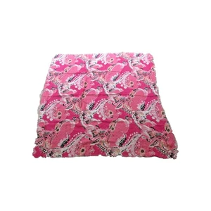 Chico's Floral Paisley Square Scarf Sheer Raw hem Rose/pink New with tags 40" - Picture 1 of 6