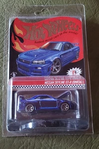 Hot Wheels 2019 - RLC Nissan Skyline GT-R BNR34 R34 Blue #7727/12500 - Picture 1 of 12