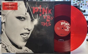 Pink - Try This - RCA LP VG++ POP RED VINYL EU SHRINK HYPE LIMITED EDITION 2017 - Picture 1 of 9