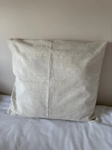 Beige Textured Cushion Cover 55x55cm – Linen Look, Minimalist Decor - Picture 1 of 2