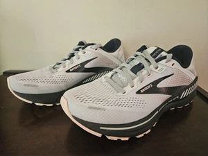 Brooks Adrenaline GTS 22 Damen-Laufschuhe grau schwarz rose Größe 8,5 D Weite - Bild 1 von 7