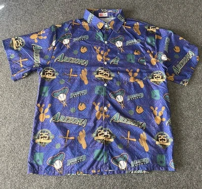 Camisa vintage Diamondbacks para hombre XL cuello Budweiser 25 aniversario béisbol Foto 1 de 4