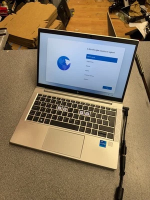 HP EliteBook Laptop 830 G8 i5-11th 256GB NVMe SSD 8GB Ram Win11 Pro Missing Keys - Image 1 of 4