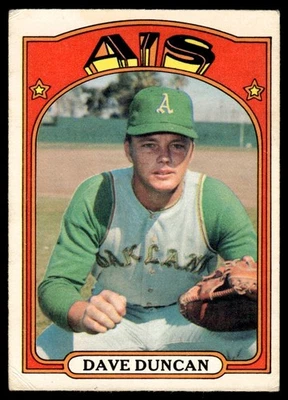 1972 O-Pee-Chee Dave Duncan Oakland Athletics #17 - Image 1 of 2