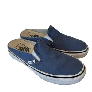 Vans Classic RARE Slip-on Solid Blue Mules 507452 Women Size 6 S1 - Picture 1 of 6