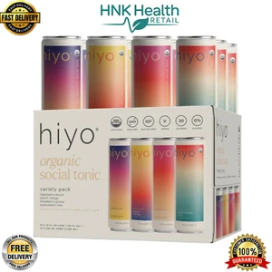 Hiyo Bio Social Tonic - Funktionelles Sprudelwasser Sortenpaket | 12 Dosen - Bild 1 von 6