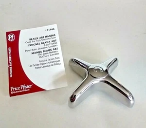 Beaux Art Handle "Cold" for Tub/Shower/Lavatory Chrome PFISTER 131466  - Picture 1 of 2