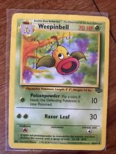 Vintage 1999 Pokémon - Weepinbell 48/64 Jungle Standard Pokemon Card English
