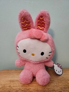 Hello Kitty Cracker Barrel rosa Osterhase Kostüm Stofftier Plüschtier  - Bild 1 von 6