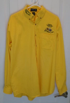 Jonathan Corey "Prescott Frontier Days Rodeo" Yellow Embrodery Shirt. Men's L - Image 1 of 4
