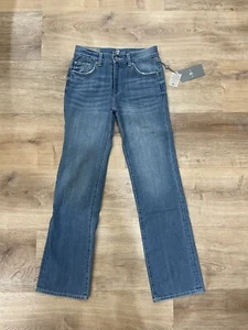 NWT 7 For All Mankind Boys Classic Straight Leg Jeans Size 12 7FCYB365 Standard - Picture 1 of 7