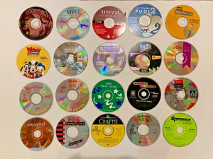 PC CD-ROM Mixed Lot - 20 Computer Games & Software Discs - Windows - Picture 1 of 6
