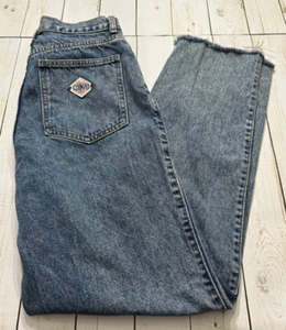 Jeans vintage Zena Basic mamma donna 13 blu lavaggio acido vita alta conici made in USA anni 80 - Foto 1 di 9