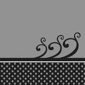 Gray Napkins Chic Beverage Napkins Gray Black 16ct Decoration Party Supplies - Picture 1 of 2