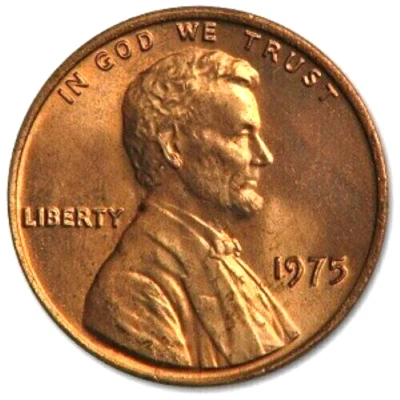✅ 1975 P Lincoln Memorial Penny BU 1c BRILLIANT UNCIRCULATED From OBW Roll - Image 1 of 3