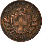 [#822149] Monnaie, Suisse, 2 Rappen, 1914, Bern, TTB, Bronze, KM:4.2